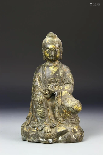 Chinese Gilt Buddha