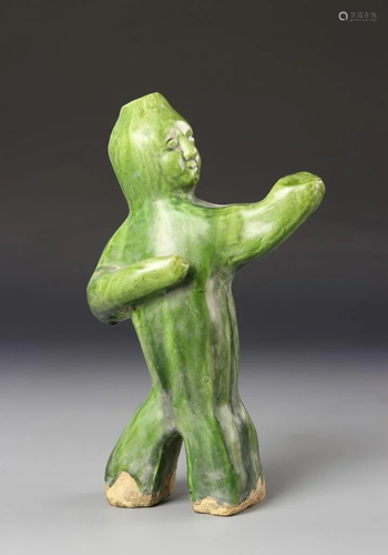 Chinese Green Glazed Figure