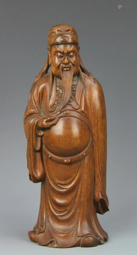 Chinese Boxwood Figure of a Man