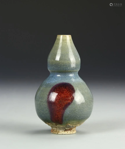 Chinese Yuan Jun Yao Gourd Vase