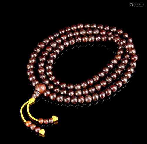 Chinese Tibetan Wood Prayer Beads