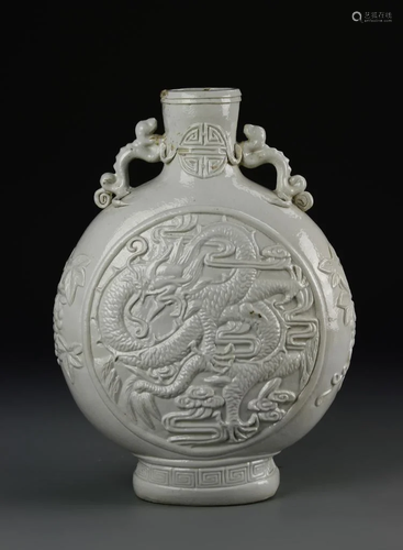 Chinese White Glazed Vase