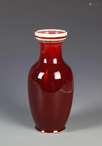 Chinese Oxblood Glazed Vase