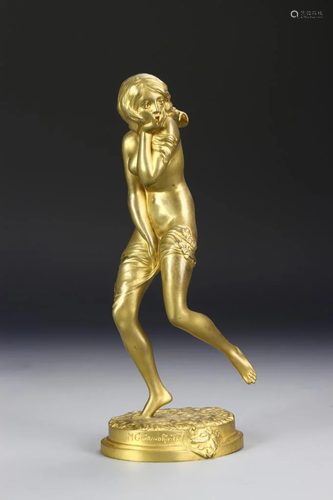 Gilt Lady Figure