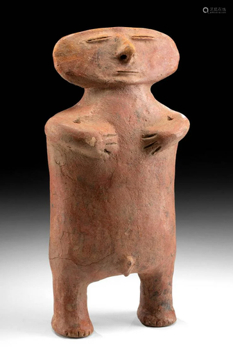 Quimbaya Pottery Standing Nude Male Figure