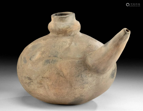 Mississippian Pottery Spouted Jar, TL Tested