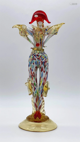 Vintage Murano Art Glass Jester Figure