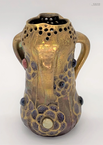 Art Nouveau Amphora Gres-Bijou Vase