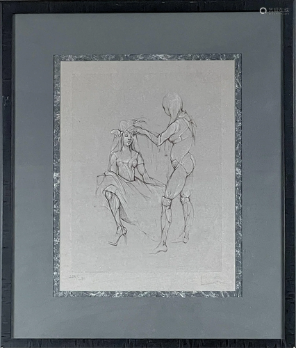 Leonora (Eleonora) Fini Lithograph "Dancers"