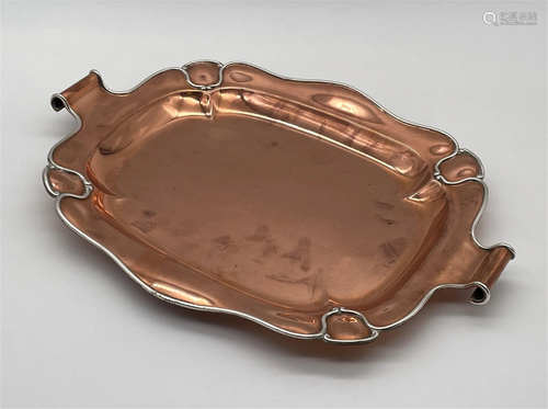 Gorham Art Nouveau "Athentic" Copper & Silver ...