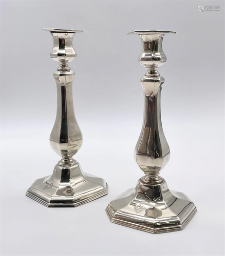 Pair Reed & Barton Sterling Silver Candlesticks