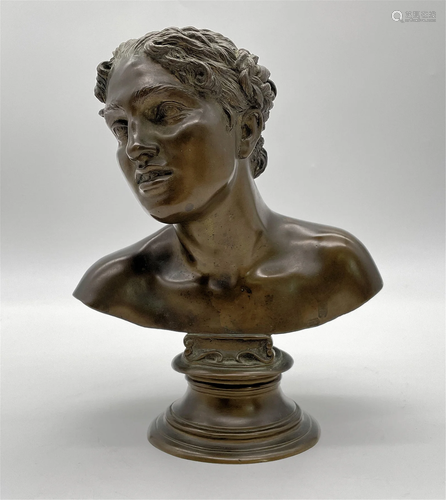 Vincenzo Gemito Bronze Bust of A Woman