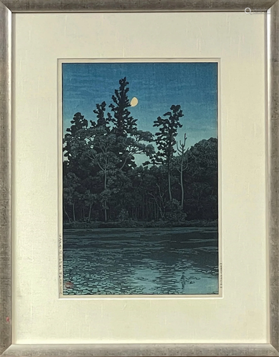 Kawase Hasui Woodblock Kotsuki River In Kagoshima