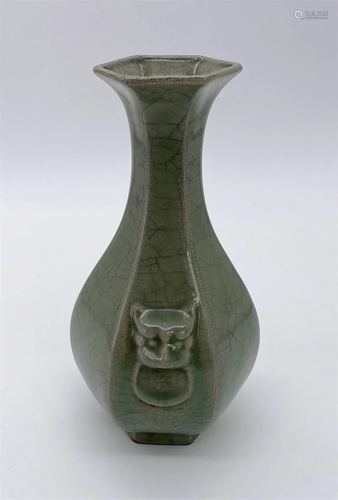 Chinese Longquan Ware Celadon Vase