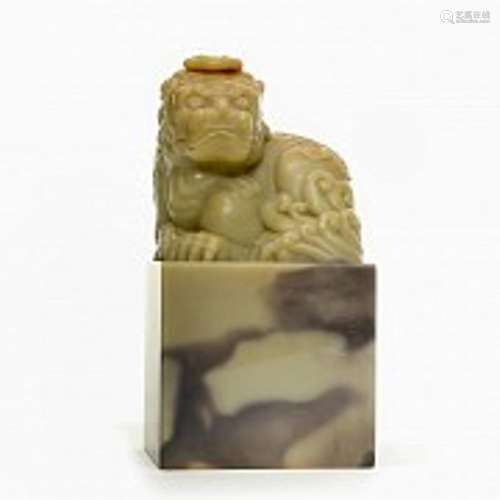 Shoushan carved stone seal, 20th century