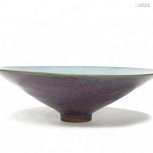 Large Jun vidridade ware bowl, Jin dynasty (1125 - 1234)