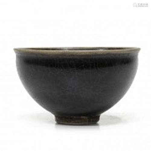 Cizhou glazed ceramic bowl, Song style.