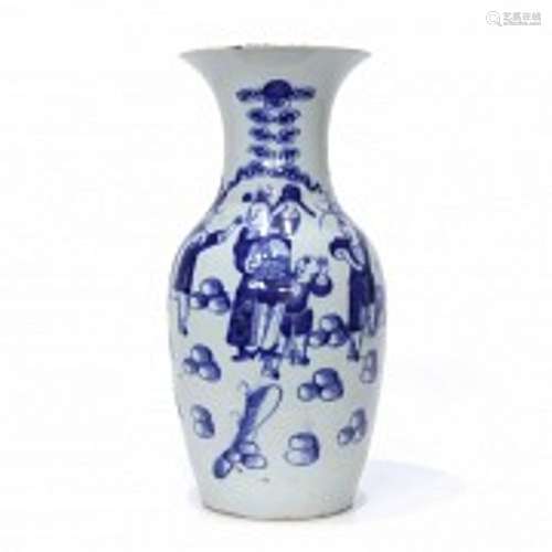 Chinese vase with baluster shape, 19th century - 20th centur...