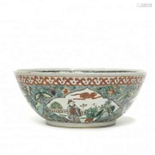 Porcelain enameled bowl with dragon, 19th century - 20th cen...