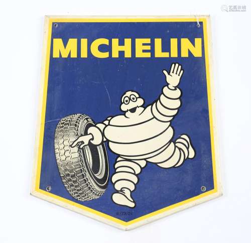 A Michelin printed aluminium advertising sign