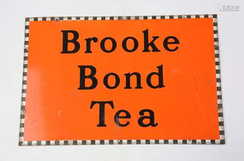 A Brooke Bond Tea enamel advertising sign