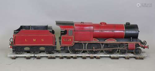 A mid/late 20th century scratch-built wooden model of an LMS...