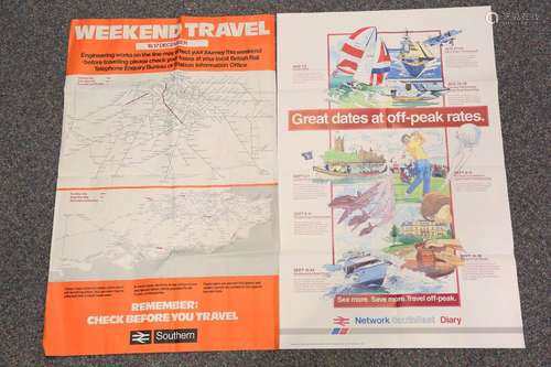 A large collection of mainly 1980s Network Southeast railway...