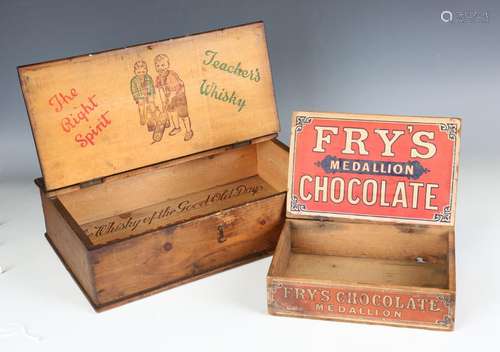 A collection of advertising tins and boxes