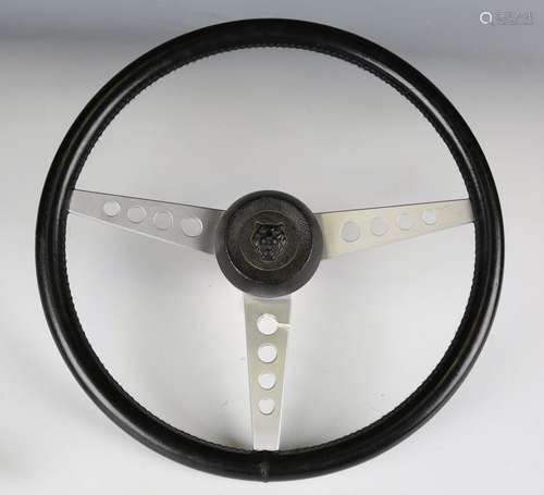 A Jaguar steering wheel