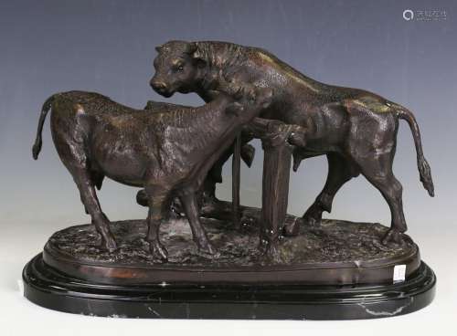 After Pierre-Jules Mêne - a modern brown patinated cast bron...
