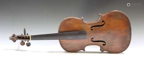 A violin with single piece back