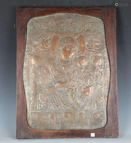 A 19th century copper icon