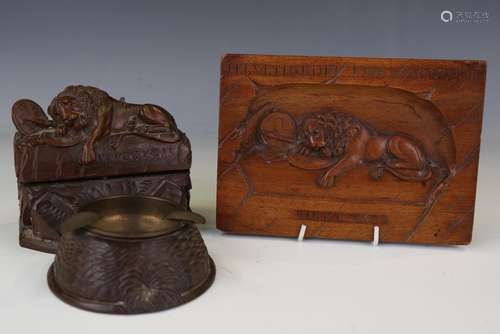 A group of treen collectors' items