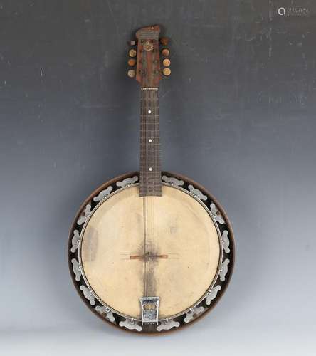 An early 20th century 'Melody Major' banjo by G.H & S