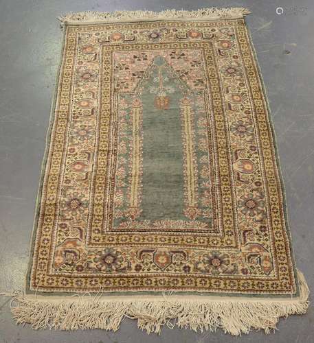 A Kashmir Melas style prayer rug