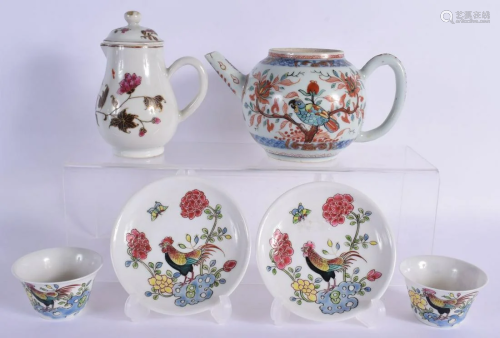 A RARE 17TH/18TH CENTURY CHINESE FAMILLE VERTE PORCELAIN TEA...