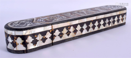AN OTTOMAN TURKISH MIDDLE EASTERN MOTHER OF PEARL INLAID TOR...