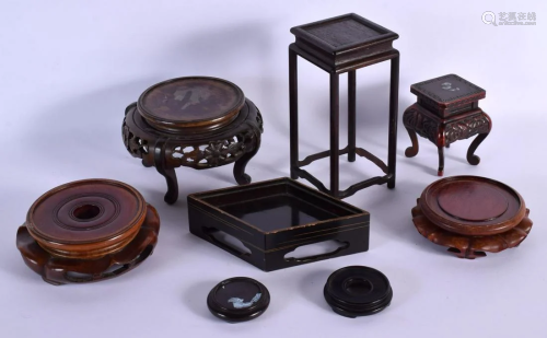 A COLLECTION OF CHINESE AND JAPANESE STANDS in various forms...