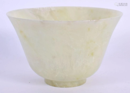 AN EARLY 20TH CENTURY CHINESE JADE TYPE TEABOWL Late Qing/Re...