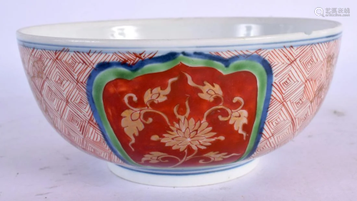 A 19TH CENTURY JAPANESE MEIJI PERIOD IMARI BOWL painted with...