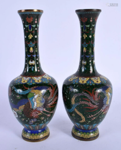 A PAIR OF LATE 19TH CENTURY JAPANESE MEIJI PERIOD CLOISONNE ...