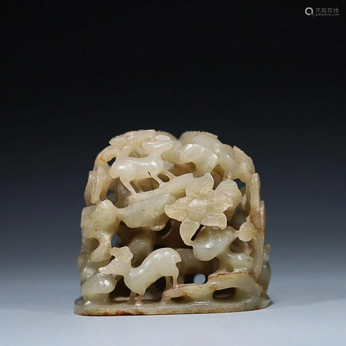 CHINESE HETIAN JADE KNOB