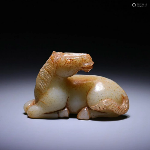 CHINESE HETIAN JADE HORSE