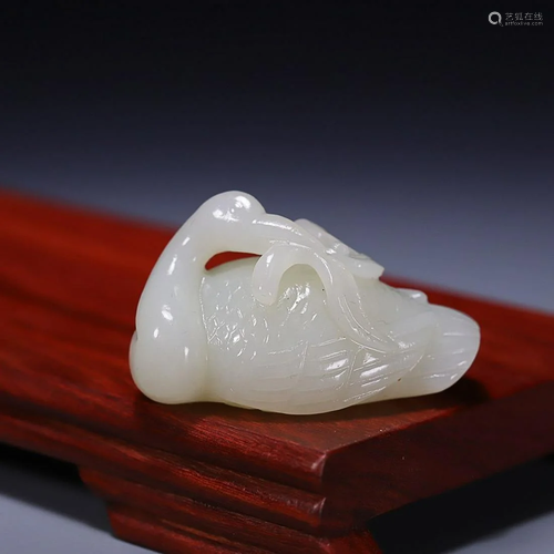 CHINESE HETIAN JADE GOOSE