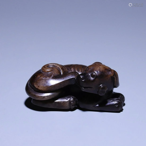 CHINESE HETIAN JADE DOG