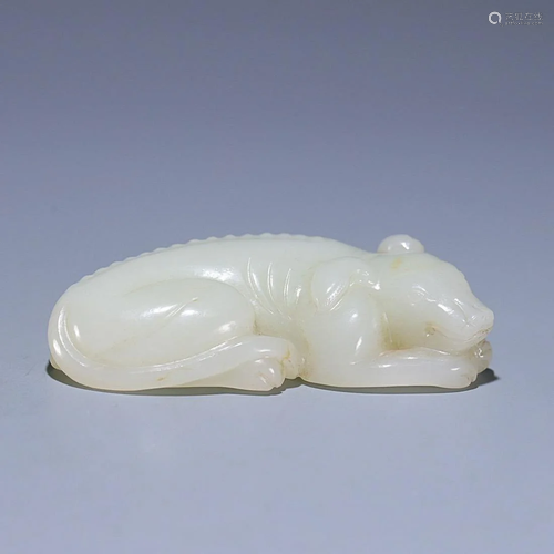 CHINESE HETIAN JADE DOG