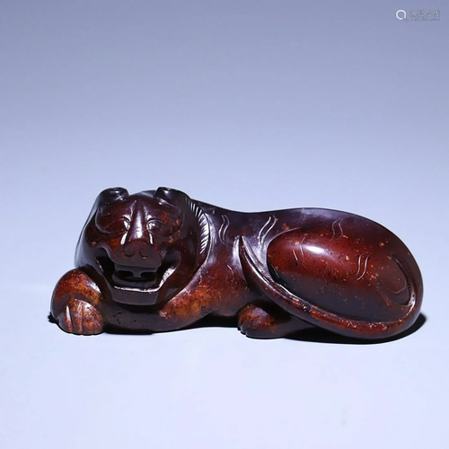 CHINESE HETIAN JADE TIGER