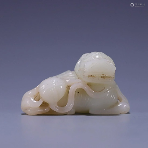 CHINESE HETIAN JADE LION