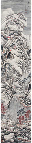 文嘉 溪山雪霽