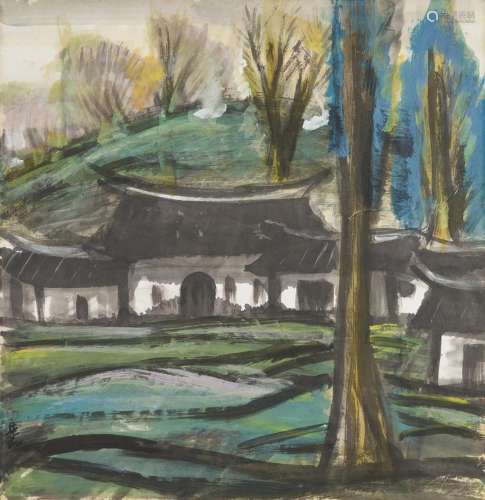 LIN FENGMIAN (1900-1991) Village